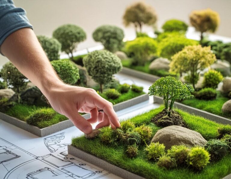 Stavební servis - vizualizace zahrady